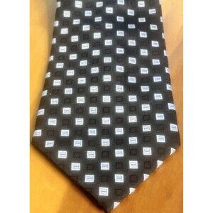Calvin Klein Men’s Neck Tie. Classic Size. 100% Silk. Geometric Print